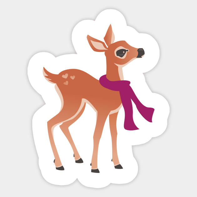 Fawn Sticker by lauran